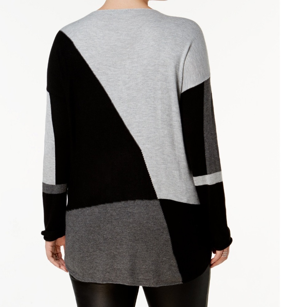 INC Plus Size long Sleeves High Low Sweater Top 1X - Picture 2 of 8